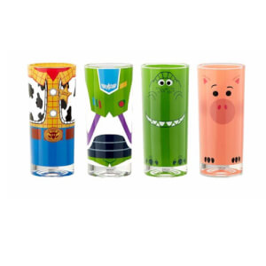 Funko Artículos Del Hogar - Disney - Toy Story - Buzz, Woody, Rex y Hamm Set De Vasos