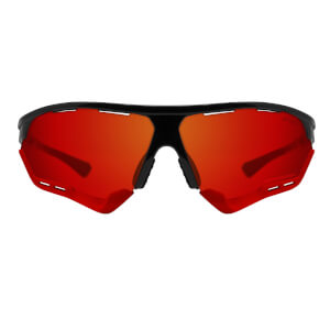 Scicon Aerocomfort Sunglasses SCN-XT Photochromic Red Mirror Lens - Black Gloss Frame