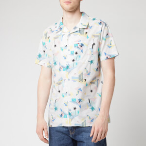 Tommy Jeans Men's Printed Short Sleeve Shirt - Surf Print