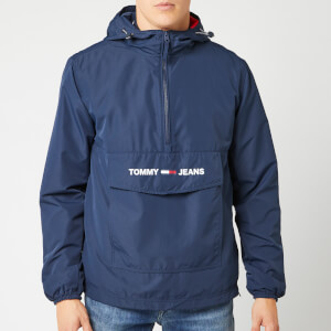 Tommy Jeans Men's Lightweight Pop Over Jacket - Black Iris