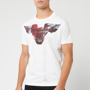 Dsquared2 Men's Very Very Dan Fit Skull T-Shirt - White