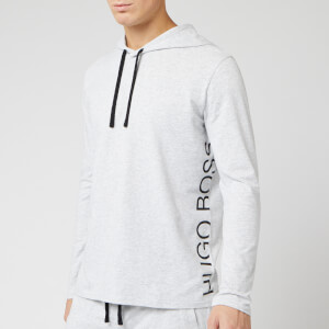 BOSS Men's Nightwear Identity Long Sleeve Hooded T-Shirt - Grey