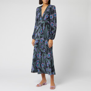 RIXO Women's Tahnee Hawaiian Flower Maxi Dress - Multi