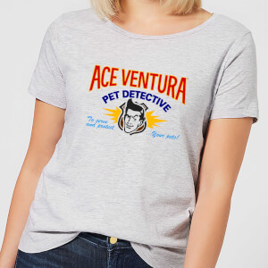 Ace Ventura Serve And Protect Your Pets Women's T-Shirt - Grey