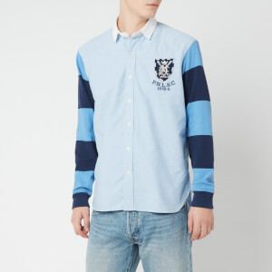 Polo Ralph Lauren Men's Stripe Sleeve Oxford Shirt - Rugby Blue