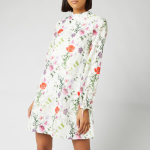 Ted Baker Women's Imane Tie Cuff High Neck Tunic - White