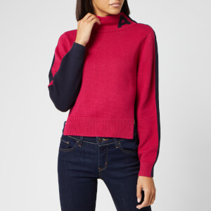Armani Exchange Women's Logo Knit Jumper - Pink/Blue