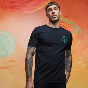 Camiseta Rick y Morty Get Schwifty Morty Bordado - Negro