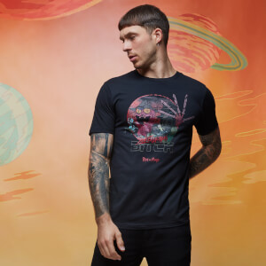 Camiseta Rick y Morty Get Schwifty Nightmare On Scary Street - Negro