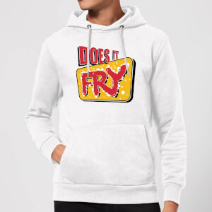 Does It Fry Logo Hoodie - White