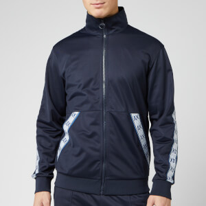 Armani Exchange Men's Tape Detail Zip Top - Navy