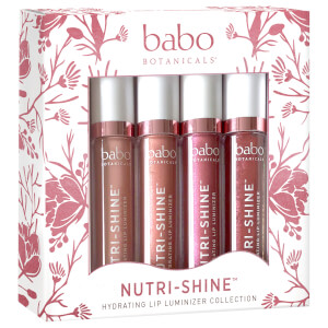 Babo Botanicals Nutri-Shine Luminizer Vegan Lip Gloss Gift Set (Set of 4, Worth $75.80)