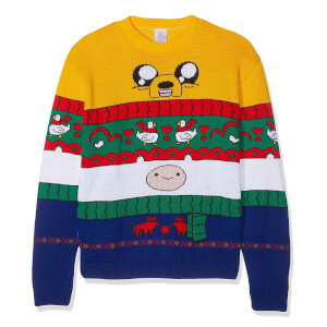 Adventure Time Finn & Jake Kintted Christmas Jumper