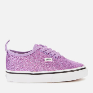 Vans Toddlers' Authentic Elastic Lace Glitter Trainers - Fairy Wren/True White