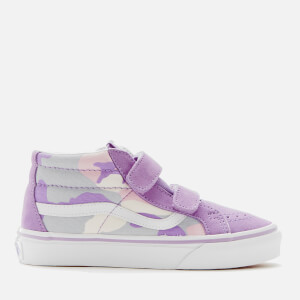 Vans Kids' Sk8-Mid Reissue Pastel Camo Trainers - Fairy Wren/Marshmallow
