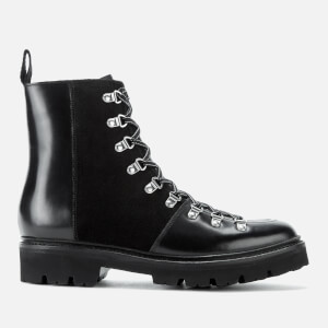 Grenson Men's Brady Leather Hiking Style Boots - Black