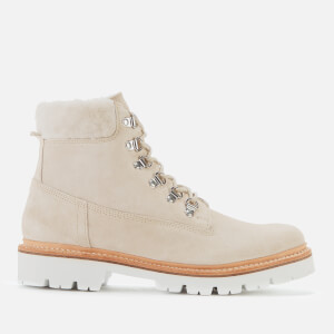 Grenson Women's Brooke Suede Hiking Style Boots - Stone