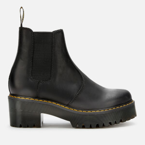 Dr. Martens Women's Rometty Leather Chunky Sole Chelsea Boots - Black