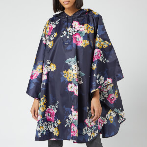 Joules Women's 30th Anniversary Floral Poncho - Navy