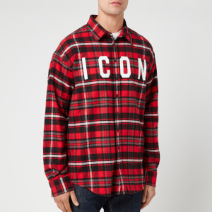 Dsquared2 Men's Icon Check Shirt - Red/Black/Grey/White