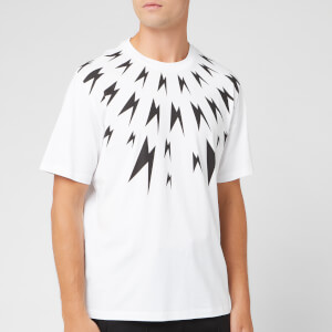 Neil Barrett Men's Meteorites Fairisle T-Shirt - White/Black