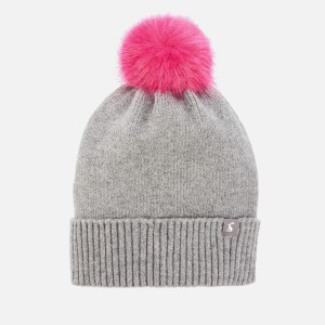 Joules Women's Snowday Pom Hat - Charcoal