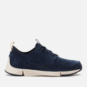 Clarks Men's Tri Solar Nubuck Trainers - Navy