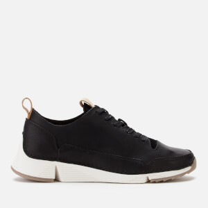 Clarks Women's Tri Spark Nubuck Trainers - Black
