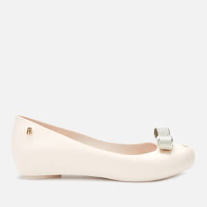 Melissa Women's Ultragirl Chrome Tie Ballet Flats - Ivory