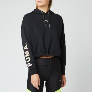 Puma Women's Chase Cropped Hoody - Puma Black