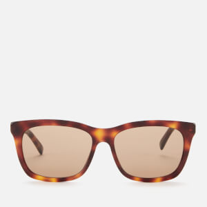 Gucci Men's Rectangle Frame Acetate Sunglasses - Havana/Gold