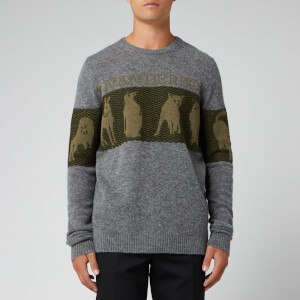 JW Anderson Men's JWA Animal Logo Jumper - Fossil