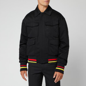 JW Anderson Men's Multi Pocket Quilted Bomber Jacket - Black