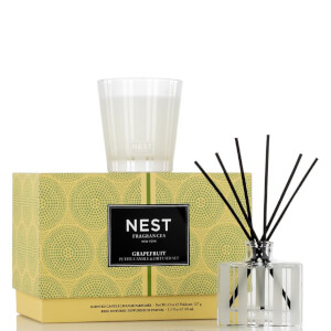 NEST Fragrances Limited Edition Grapefruit Petite Candle and Reed Diffuser Set