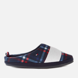 Tommy Hilfiger Men's Flag Badge Check Slippers - RWB Navy