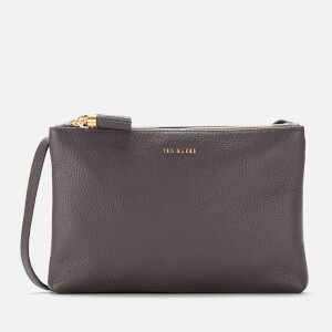 Ted Baker Women's Maceyy Tassel Double Zipped Cross Body Bag - Charcoal