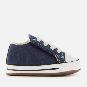 Converse Babies Chuck Taylor All Star Cribster Canvas Mid Trainers - Navy/Natural Ivory/White