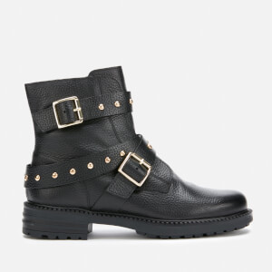 Kurt Geiger London Women's Stinger Leather Biker Boots - Black