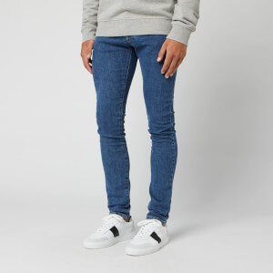 Balmain Men's Slim Eans Coin Back Pocket Jeans - Marine