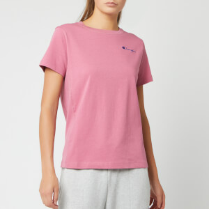 Champion Women's Small Script Short Sleeve T-Shirt - Heather Rose