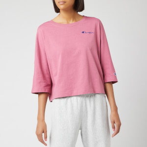 Champion Women's Back Script Oversized Cropped T-Shirt - Heather Rose