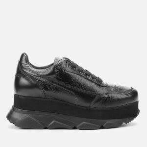 Joshua Sanders Women's Zenith Wedge Flatform Trainers - Black