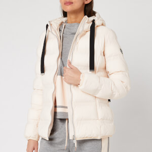 Emporio Armani EA7 Women's Down Jacket with Black Trims - Light Pink
