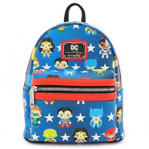 Loungefly DC Justice League Chibi Characters Backpack