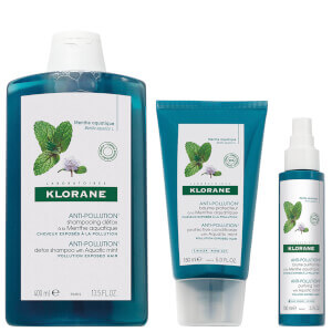 KLORANE Detoxifying Anti-Pollution Hair and Scalp Regimen Bundle for Ultimate Shine (Worth $58)