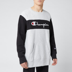 Champion Men's Colour Block Crew Sweatshirt - Grey