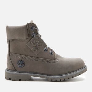 Timberland Women's 6 Inch Premium Boots - Medium Grey Nubuck