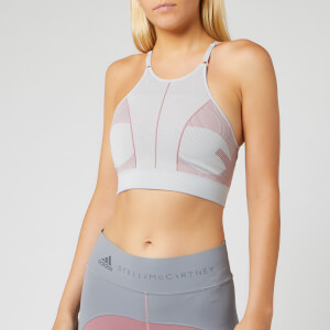 adidas by Stella McCartney Women's PK Bra - Clear Onix/Blush Mauve