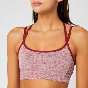 Reebok X Victoria Beckham Women's Seamless Tex Bra - Burgundy