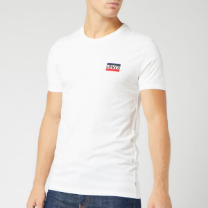 Levi's Men's 2 Pack Crew Neck T-Shirt - White/Mineral Black